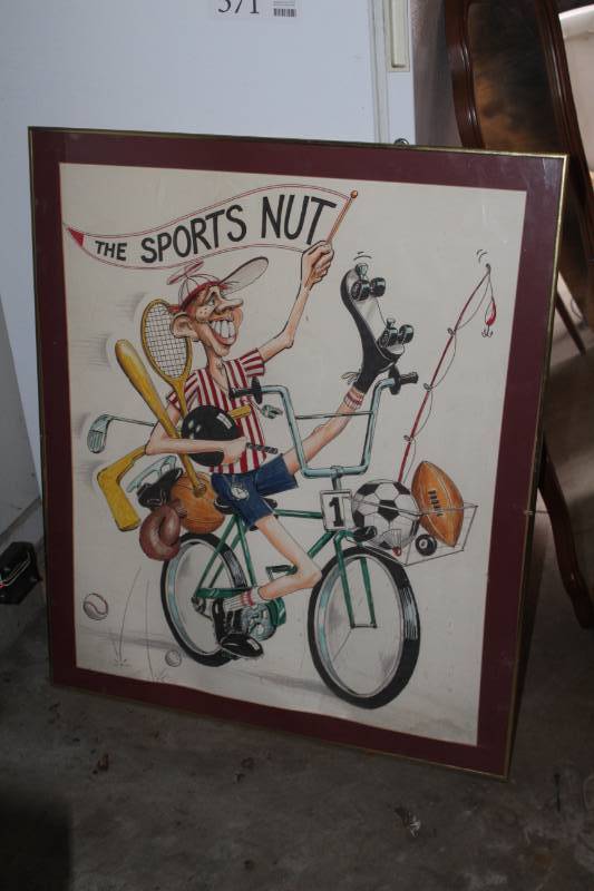 lot 571 image: The Sports Nut Wall Dcor