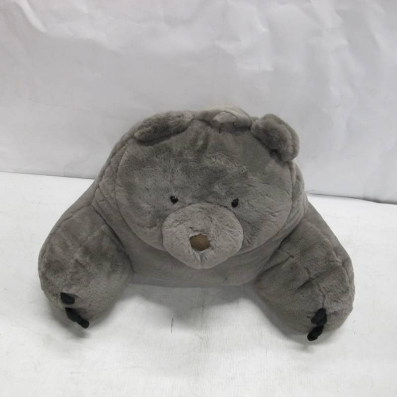 lot 5A image: Plush Animal Back Rest Grey Bear