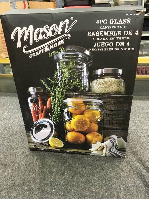 lot 251 image: Craft & More Mason Jars, Retail $19.99