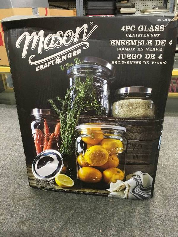 lot 284 image: Craft & More Mason Jars, Retail $19.99
