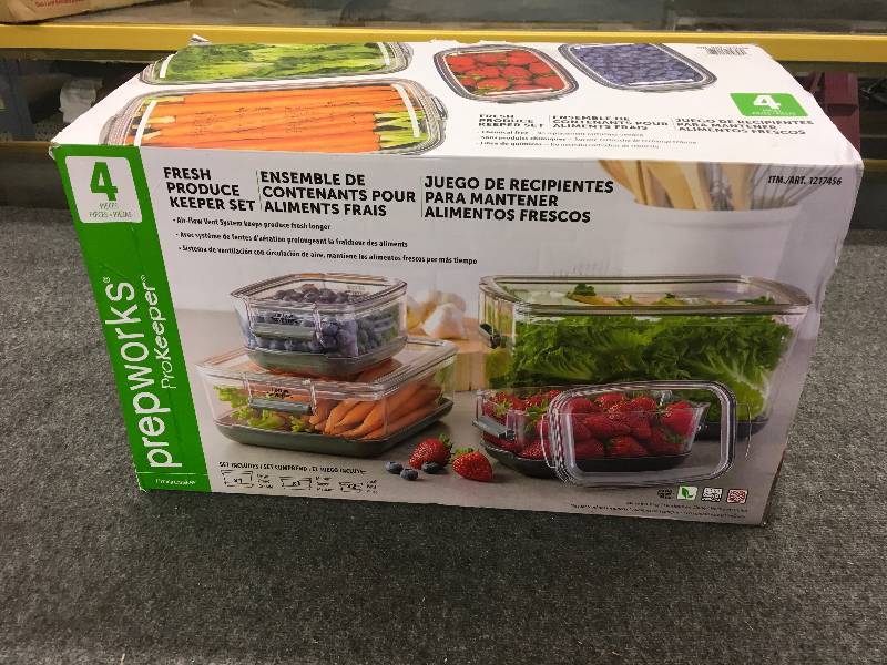 lot 291 image: Prep Works Fresh Produce Keeper Set, Retail $24.99