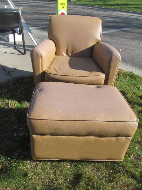chair, foot stool