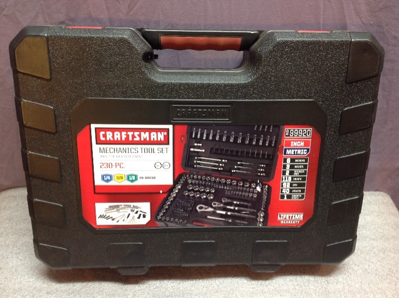 lot 3 image: New Craftsman 230 pc Mechanics Tool Set