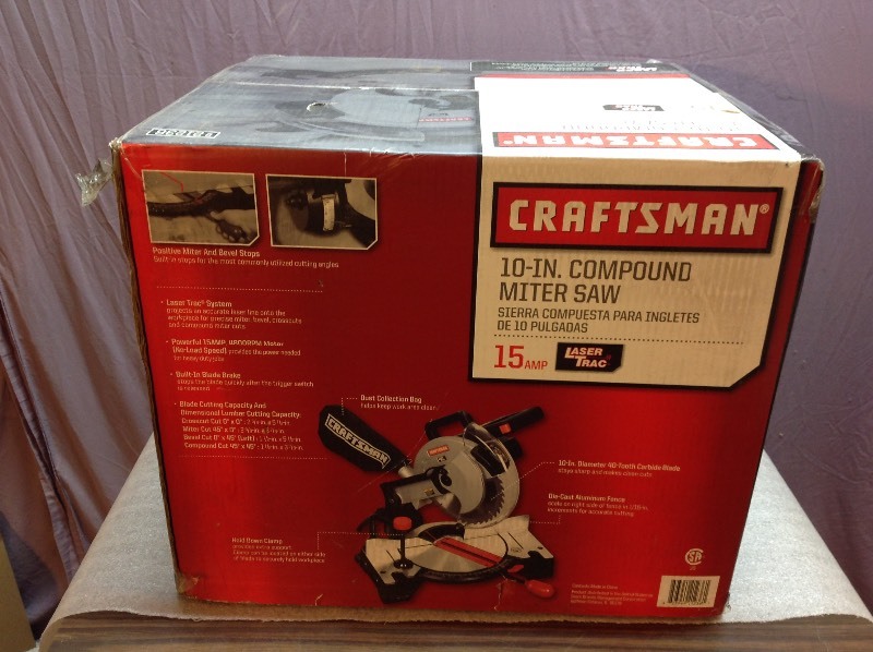lot 8 image: New Craftsman 10 Compound Miter Saw