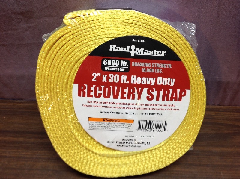 lot 18 image: New 2 x 30 Heavy Duty Recovery Strap
