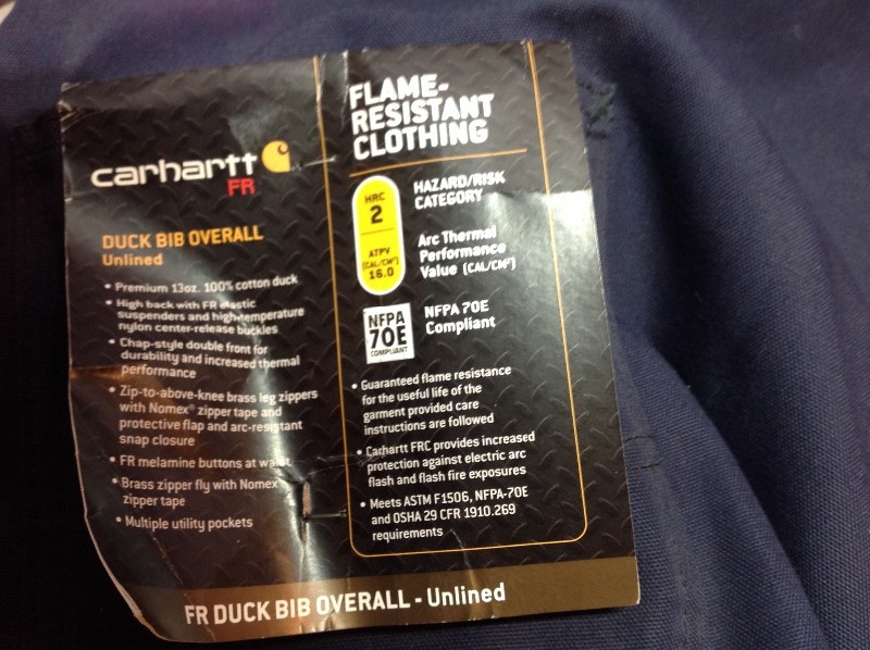 lot 47 image: Carhartt Duck BIB Overall Size 50 x 34