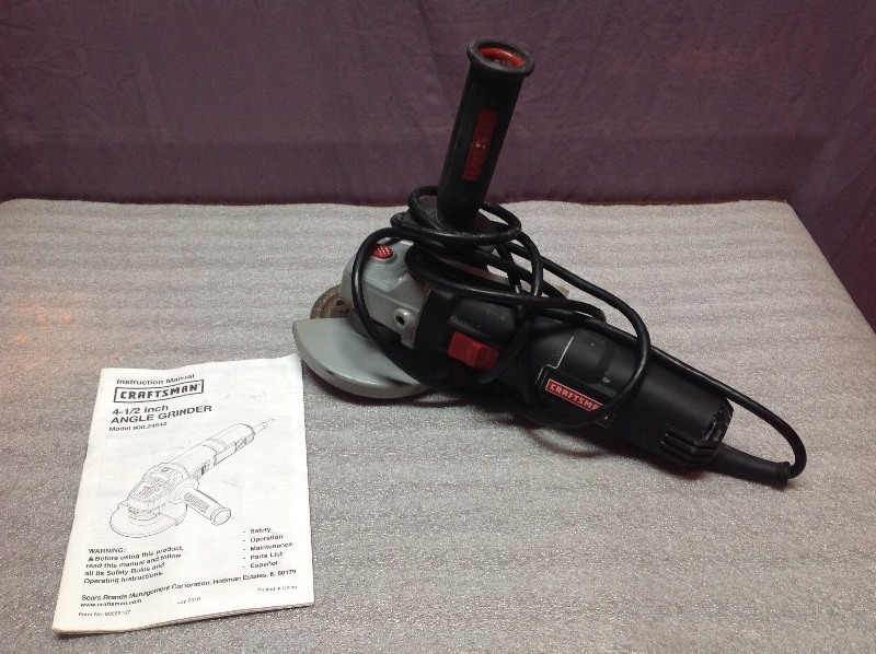 lot 52 image: Craftsman 4 12 Angle Grinder