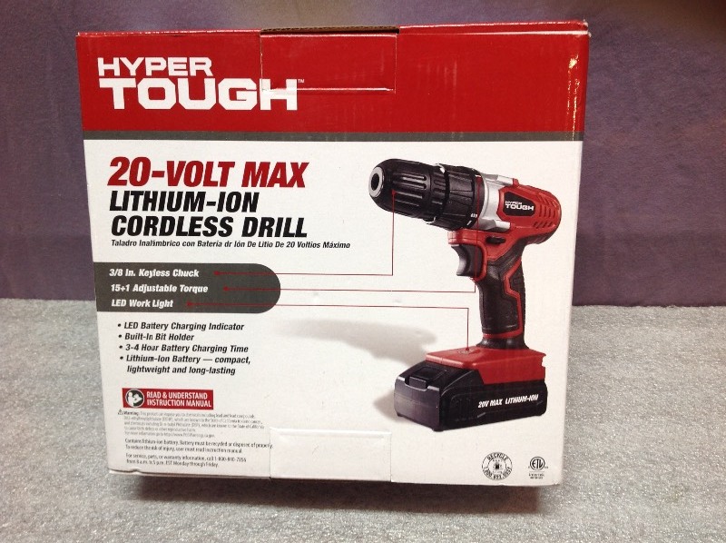 lot 60 image: New 20 Volt Cordless Drill