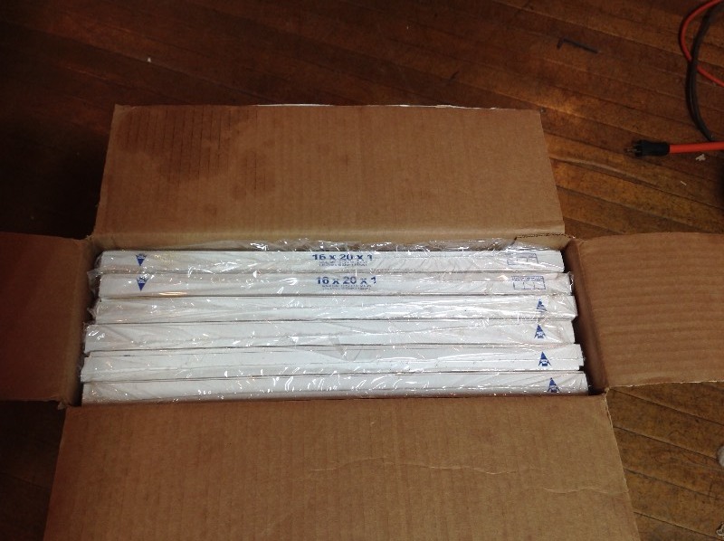 lot 63 image: Case 16 x 20 x 1 Furnace Filters