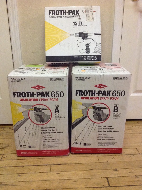 lot 50 image: Froth-Pak Part A & B & Accessories Kit