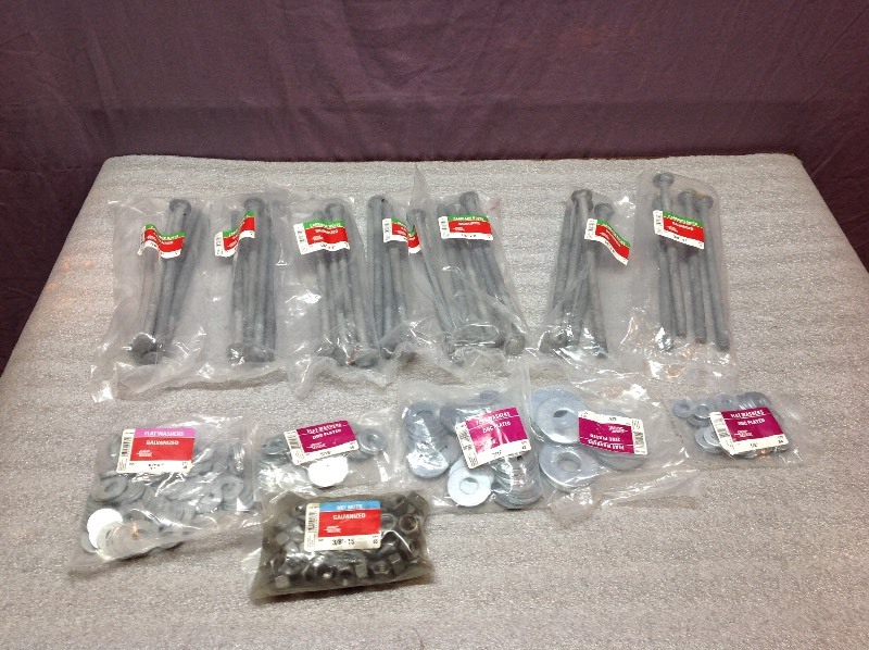 lot 140 image: Carriage Bolts, Washers & Nuts