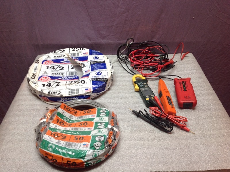 lot 154 image: Electrical Wire & Testers