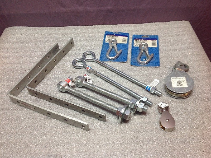 lot 156 image: Bolts, Pulleys & Hooks