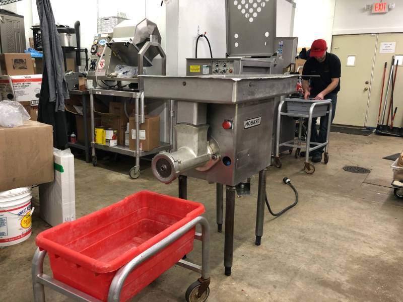 lot 1A image: Hobart Commercial Meat Grinder 3PH