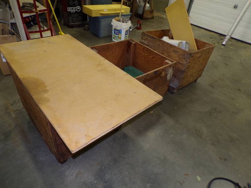 lot 152 image: 3 Wood Crates