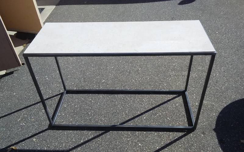 Hammary Furniture Co. Console Table With Marble Top 48x18x30