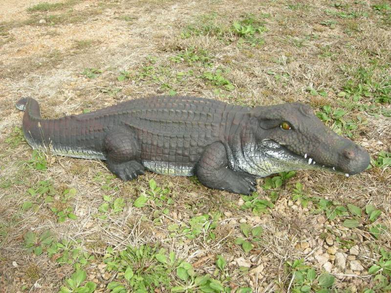 lot 1 image: Alligator Decorative Figure