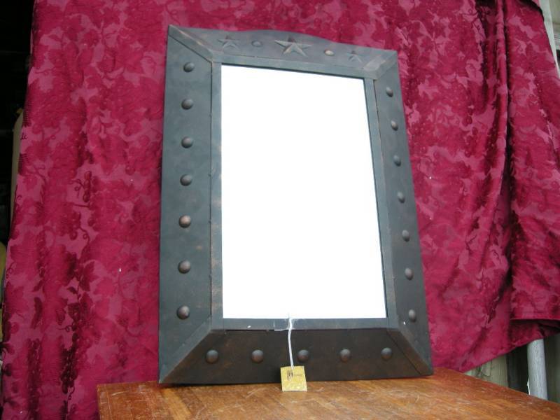 lot 20 image: Metal Star Mirror