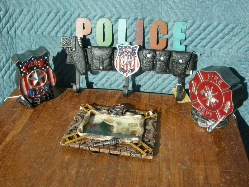 lot 55 image: Police and Fire Decor