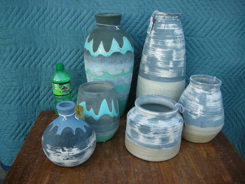 lot 80 image: Western Look Pottery Jars