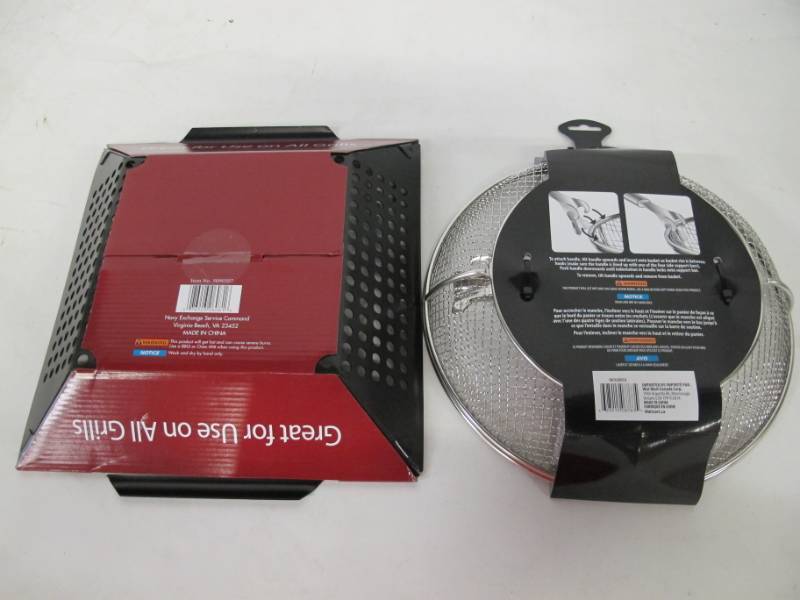 Grill Set -  Gourmet Grill Non-stick Grilling Wok and Backyard Grill Stainless Steel Grilling Skillet.