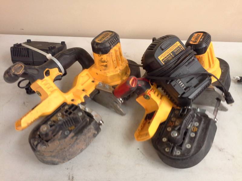 lot 154 image: Lot of (2) DeWalt DCS371 20VDC Cordless Band Saw