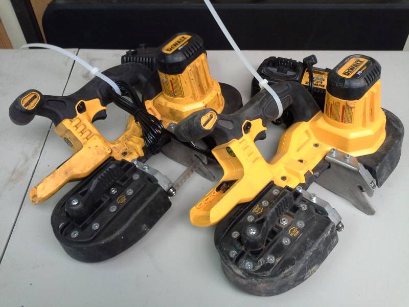 lot 157 image: Lot of (2) DeWalt DCS371 20VDC Cordless Band Saw