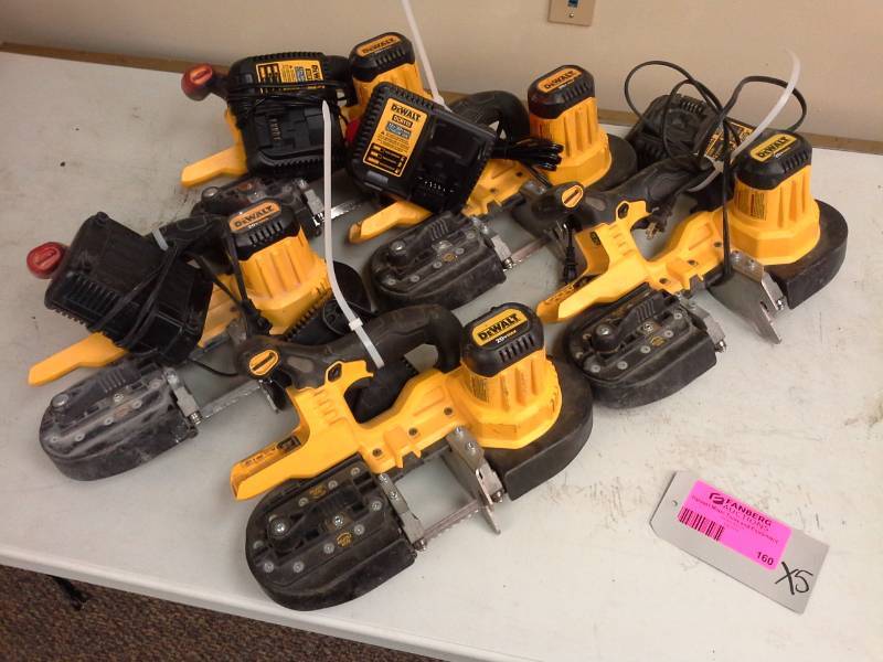 lot 160 image: Lot of (5) DeWalt DCS371 20VDC Cordless Band Saw