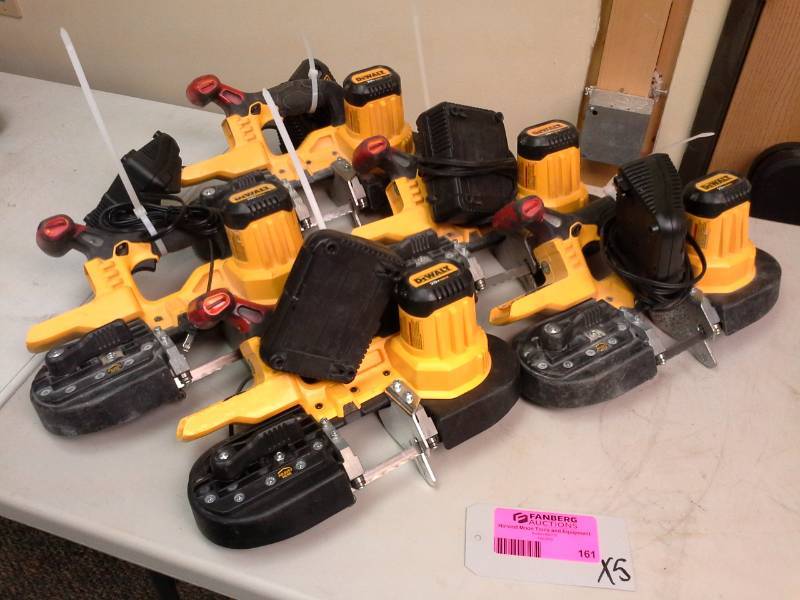 lot 161 image: Lot of (5) DeWalt DCS371 20VDC Cordless Band Saw