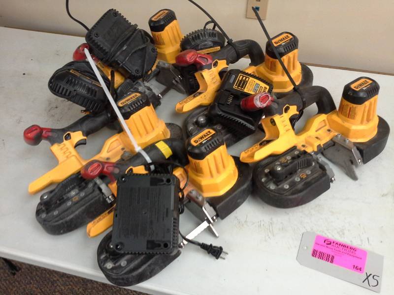 lot 164 image: Lot of (5) DeWalt DCS371 20VDC Cordless Band Saw