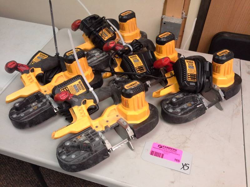 lot 165 image: Lot of (5) DeWalt DCS371 20VDC Cordless Band Saw