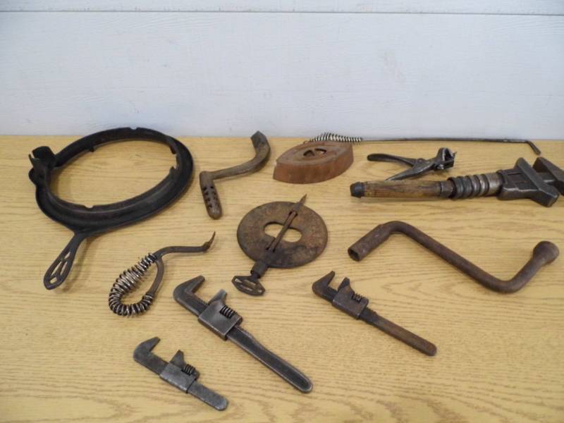 Antique Tools - Sad Iron - Stove Parts
