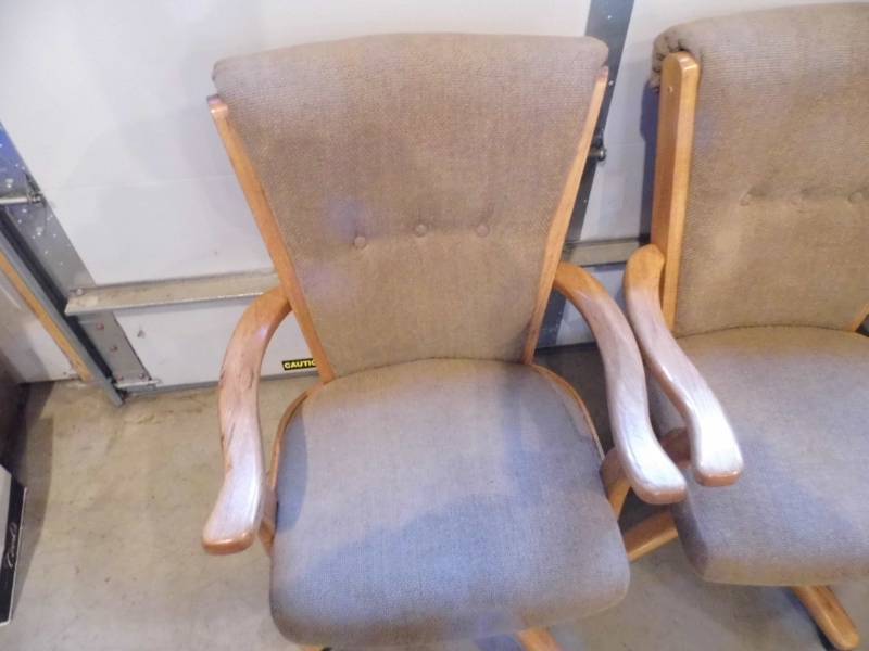 4 Rolling Dining Chairs