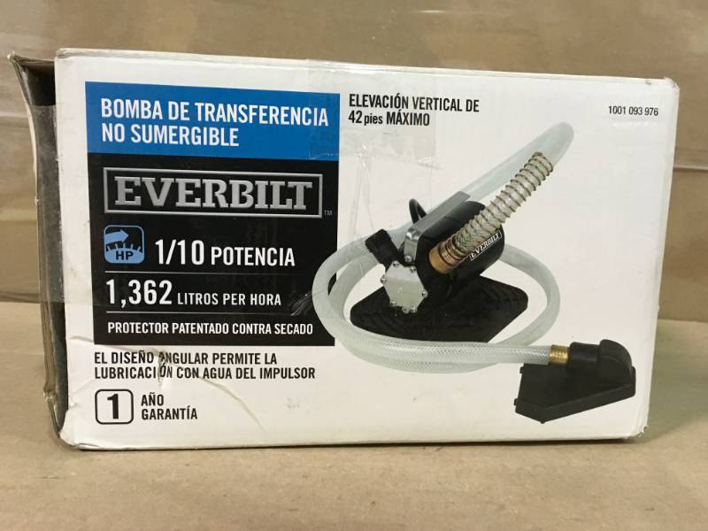 Everbilt 0.1 HP Non-Submersible Transfer Pump