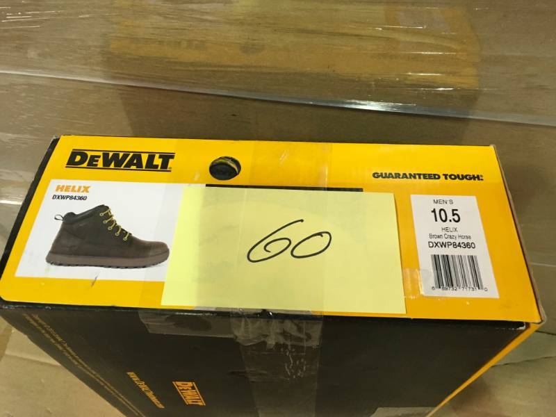 DEWALT  Helix Mens Size 10.5 Dark Brown Leather Steel Toe 6 in. Work Boot