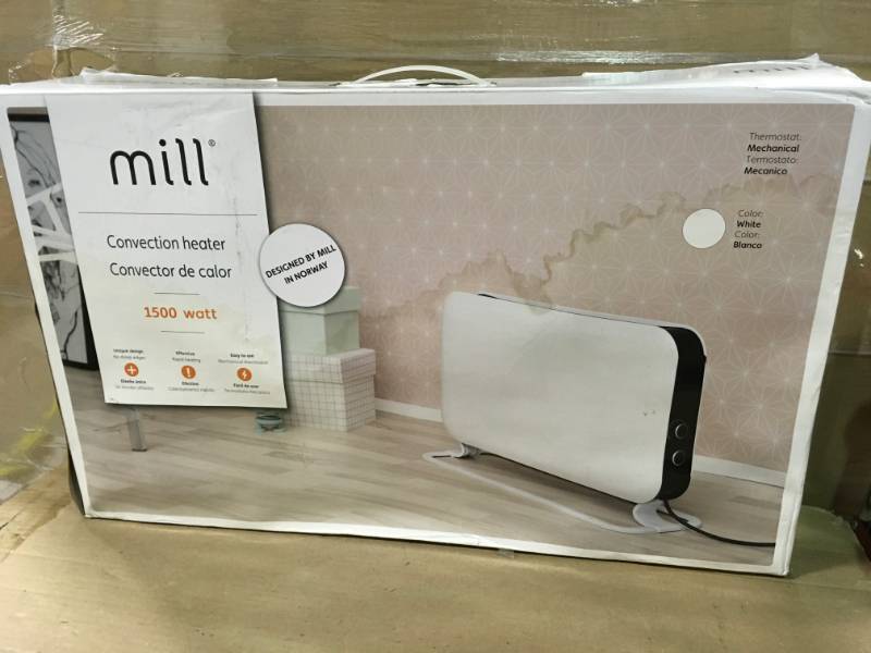 Mill Convection SG1500MEC 1500W Heater, White