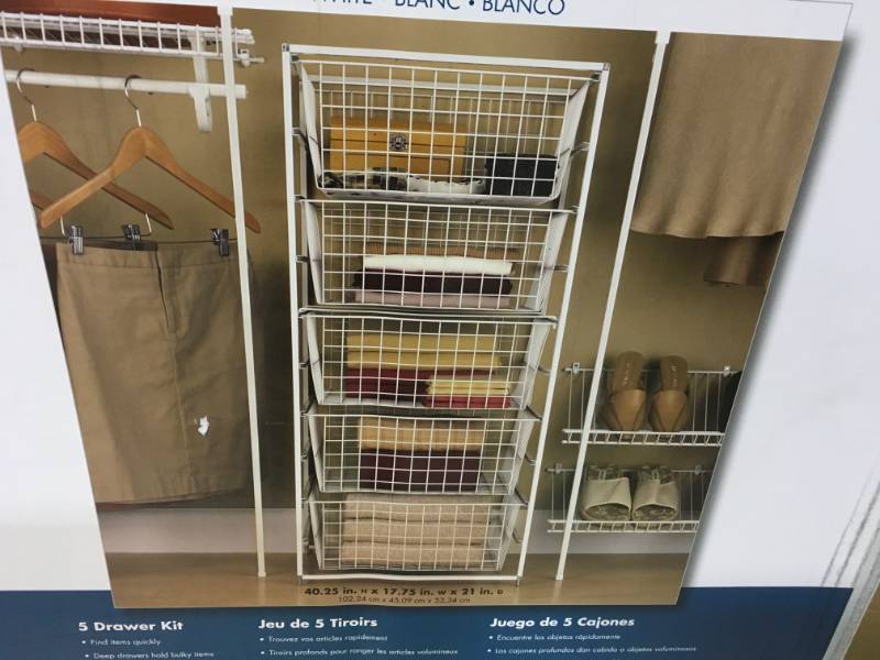 Closetmaid Drawer Kit
 - Closetmaid 17 875 In X 41 In Drawer Kit With 5 Wire Basket Not Used Kx Real Deals Minneapolis Tools Lighting Faucets Outdoor Power Housewares K Bid