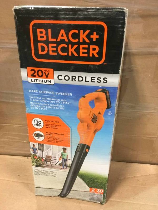 BLACK+DECKER LSW221 20V MAX Lithium Cordless Sweeper- good condition, KX  REAL DEALS Minneapolis: TOOLS, LIGHTING, FAUCETS, OUTDOOR POWER &  HOUSEWARES