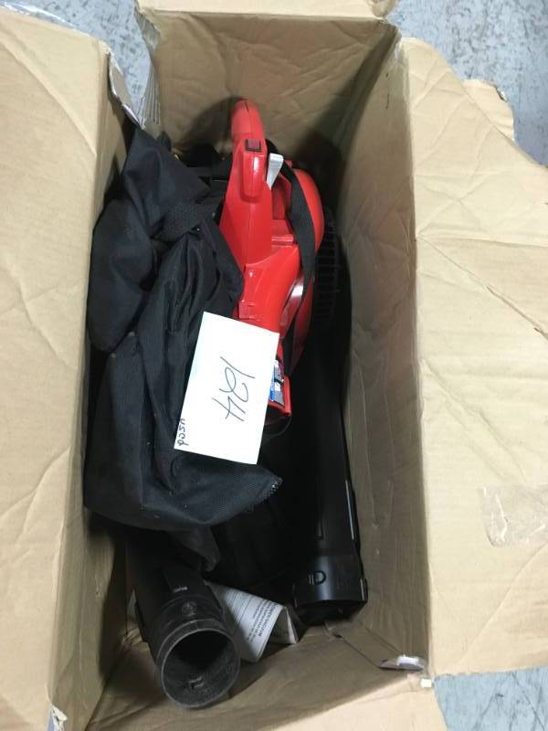 lot 124 image: Homelite 150 MPH 400 CFM 26cc Gas Handheld Blower Vacuum  USED