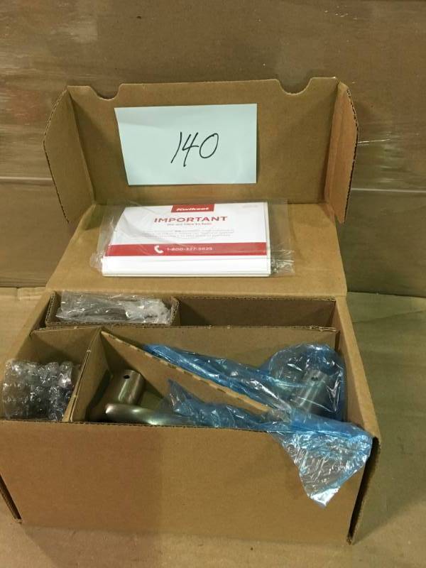 lot 140 image: Kwikset 99110-009 Venetian Bronze Smartcode Lever With Zigbee Technology- open box