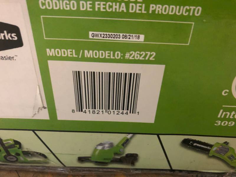 lot 59 image: GreenWorks 26272 G-MAX 20-Inch 40V Cordless Snow Thrower with 4AH Battery and Ch