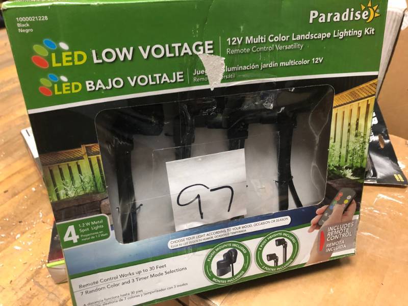 lot 97 image: Multi Color LED Nano Spot Light (4-Pack)