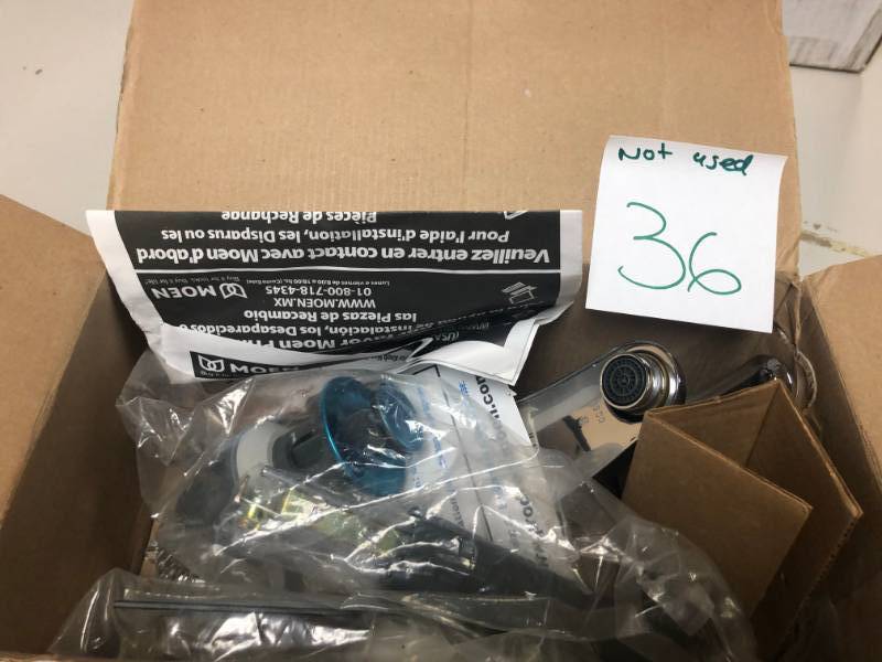 lot 36 image: Moen 84503 Adler Centerset Single-Handle Bathroom Faucet, 4, Chrome
