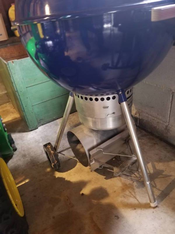 lot 23 image: Traditional Weber Charcoal Grill with Charcoal Chimney