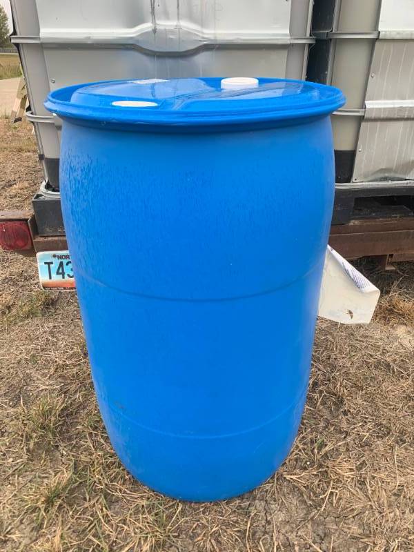 55 Gallon Plastic Barrel