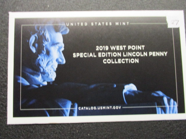 lot 27 image: 2019-W Lincoln Penny Special Mint. Uncirculated with Special Envelope
