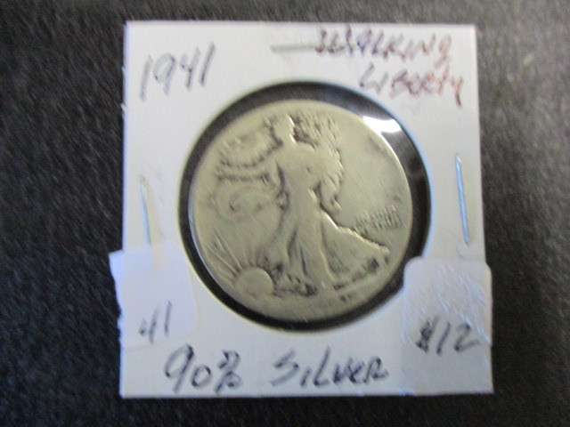 lot 41 image: 1941 Walking Liberty Half Dollar