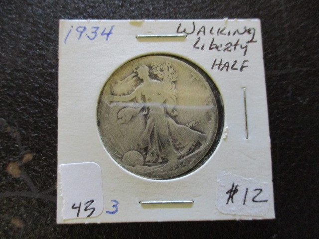 lot 43 image: 1934 Walking Liberty Half Dollar