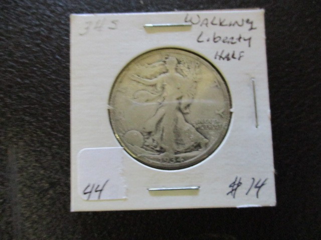 lot 44 image: 1934-S Walking Liberty Half Dollar