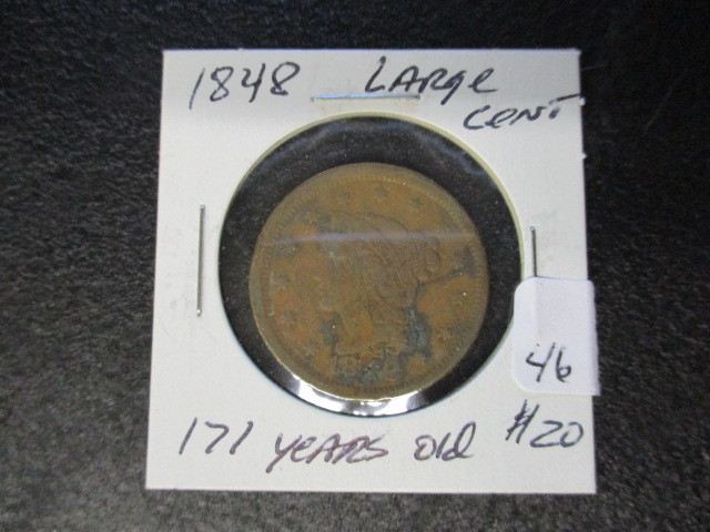 lot 46 image: 1848 Large Cent
